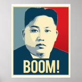 Kim Jong Un - Boom - Affiche de propagande - (Devant)