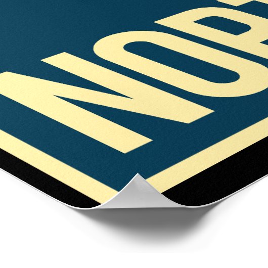 Kim Jong Un - Côté Nord - Poster Propagande - (Coin)