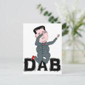 Kim Jong-Un Dabbing Briefkaart (Staand voorkant)