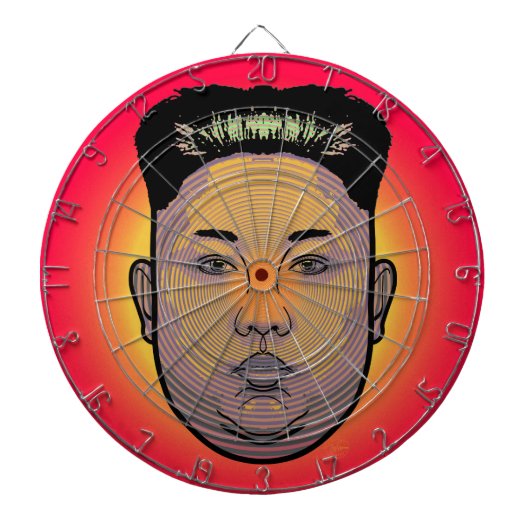 Kim Jong Un Dictator Do Dartboard Dartbord (Voorkant)