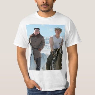 Kim Jong Un en Poetin op een paard T-shirt