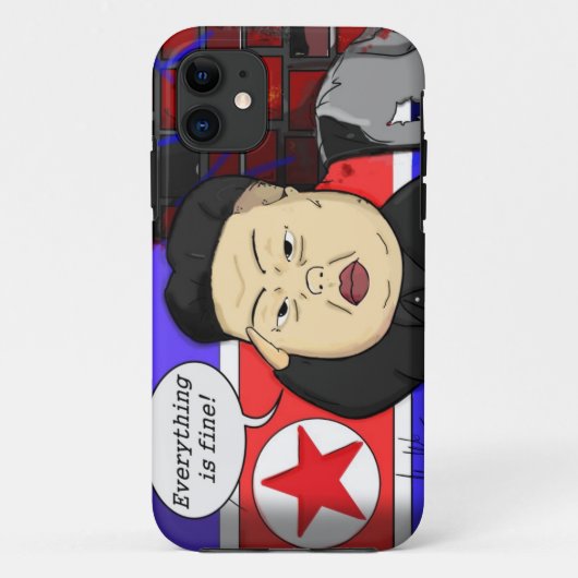 Kim Jong Un i-Phone Case (Achterkant)
