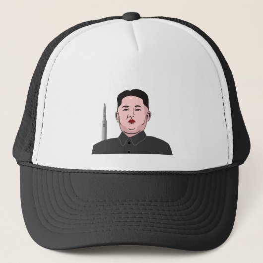 Kim Jong-un & kernraket Trucker Pet (Voorkant)