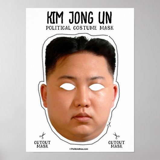 Kim Jong Un kostuummasker Poster (Voorkant)