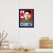 Kim Jong Un Propaganda - OBEY - Poster (Keuken)