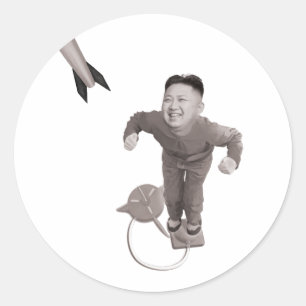 Kim Jong Un - Rocket Man Ronde Sticker