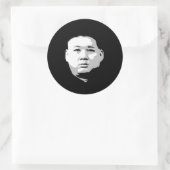 Kim Jong Un Ronde Sticker (Tas)