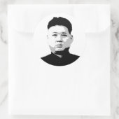 Kim Jong Un Ronde Sticker (Tas)