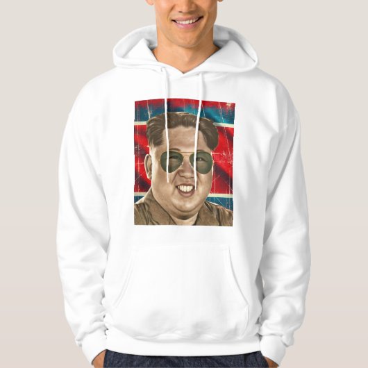 Kim Jong Un Sweat - shirt à capuche - Lunettes de (Devant)