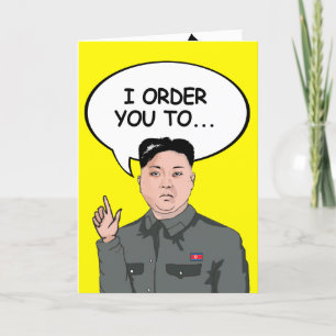 Kim Jong Un Verjaardagskaart Kaart