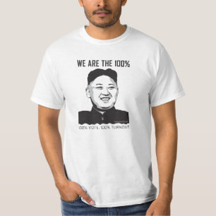 Kim Jong Un - wij zijn de 100% T-shirt