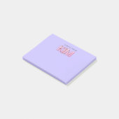 Kim-naam in gloeiende neonlampen post-it® notes (Schuin)