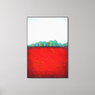 Kim Niles Arbor Landschap RED Canvas Afdruk