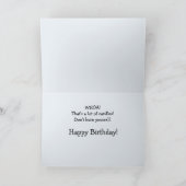 Kimber Cat ne vous brûle pas carte d'anniversaire (Intérieur)