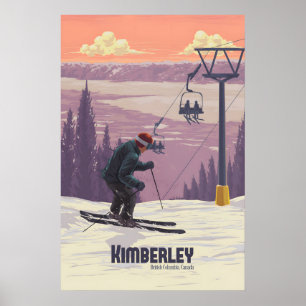 Kimberley Ski Resort Canada Reisposter Poster