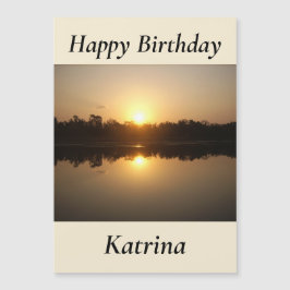 Kimberley Sunset Magnetic Birthday Card