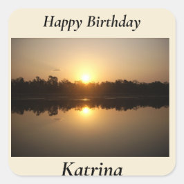 Kimberley Sunset Vierkante Sticker