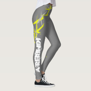 Kimberly Ajoutez Votre Nom Leggings D'Art Abstrait