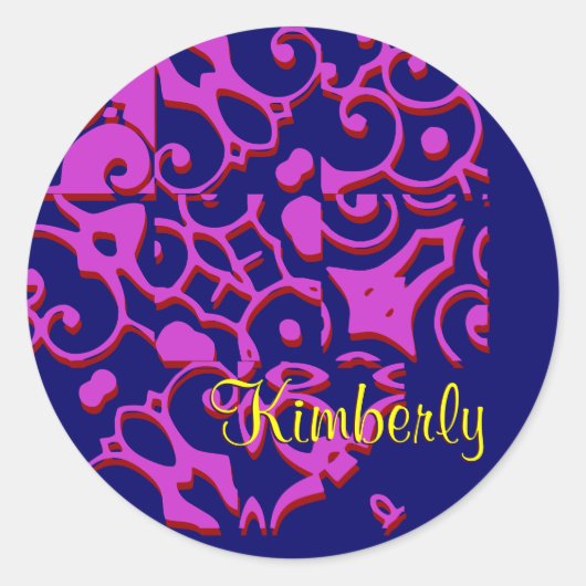 Kimberly Designer Naam Sticker - (Voorkant)