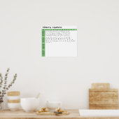 Kimberly Font Ligatures Poster (Keuken)