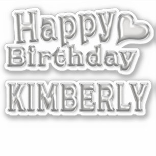 Kimberly Happy Birthday Autocollants