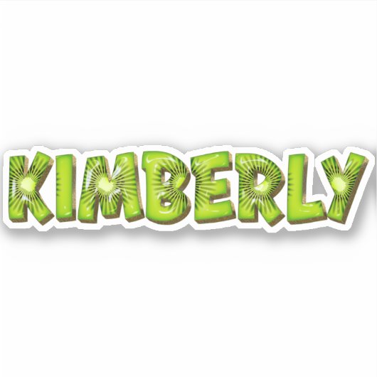 Kimberly Name Kiwi Design Autocollants (Devant)