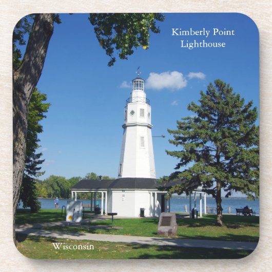 Kimberly Point Lighthouse coaster Bier Onderzetter (Voorkant)