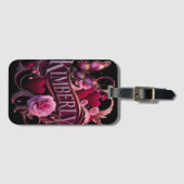 Kimberly's bloemenhart bagagelabel (Voorkant (horizontaal))