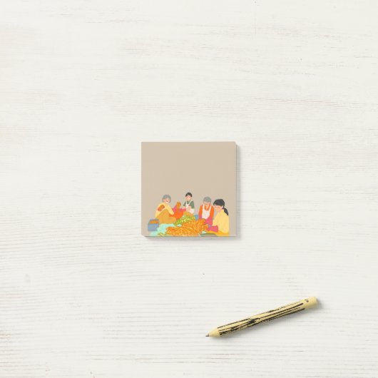 Kimchi 5 Post-it Notes (Sur un bureau)