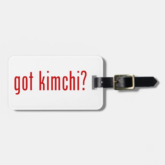 Kimchi? Bagagelabel (Voorkant horizontaal)