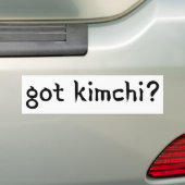 Kimchi? Bumpersticker (Op auto)