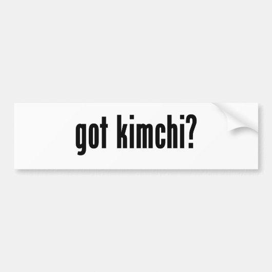 Kimchi? Bumpersticker (Voorkant)