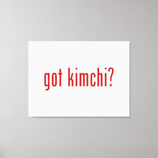 Kimchi? Canvas Afdruk (Voorkant)