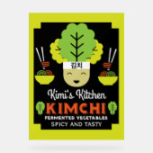 Kimchi Cuisine Maison Nourriture Fabriquée (Recto)
