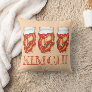 Kimchi Fermented Cabbage Korean Food Cuisine Kussen