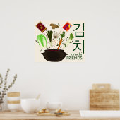 Kimchi Friends Poster (Keuken)
