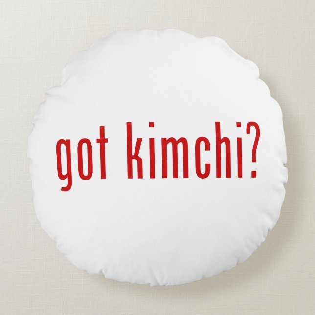 Kimchi? Rond Kussen (Voorkant)