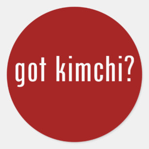 Kimchi? Ronde Sticker