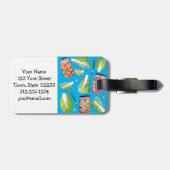 Kimchi Spicy Fun Fermentation Waterverf Bagagelabel (Achterkant horizontaal)