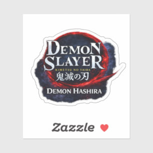 Kimetsu no Yaiba : Autocollant vinyle Demon Hashir
