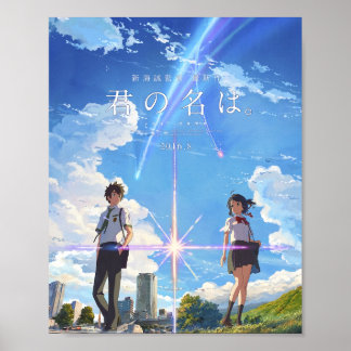 Kimi no na wa jouw naam poster met tekst BEST RES