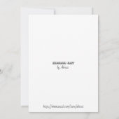 Kimono Cat Bedankkaart (Achterkant)