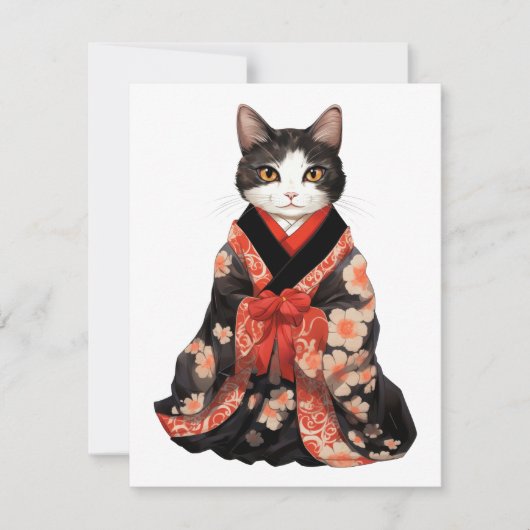 Kimono Cat Notitiekaartje (Voorkant)