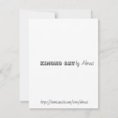 Kimono Cat Notitiekaartje (Achterkant)