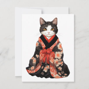 Kimono Cat Notitiekaartje
