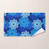 Kimono floral moderne imprimé, Pastel Blue et Indi (Serviette à main)