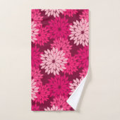 Kimono floral moderne Imprimer, Coral rose et Bour (Serviette à main)