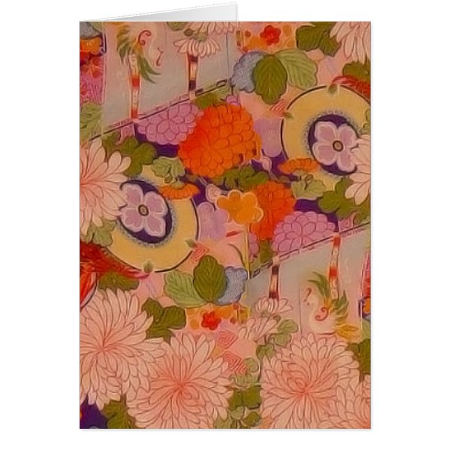 Kimono Flower Pink Floral Pattern (Voorkant)