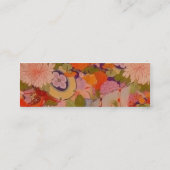 Kimono Flower Pink Floral Pattern Mini Visitekaartje (Achterkant)