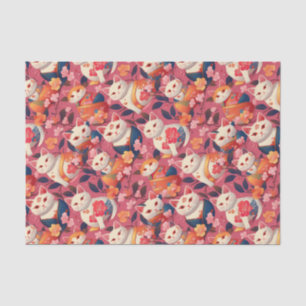 Kimono geïnspireerd Japans patroon weefsel Papier